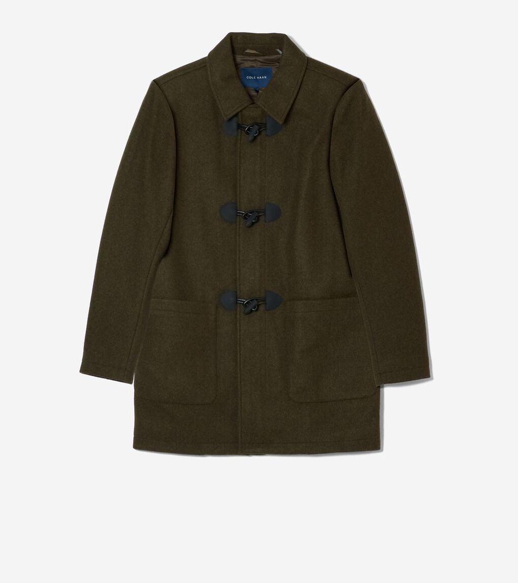 ダッフルコートインストレッチウール mens