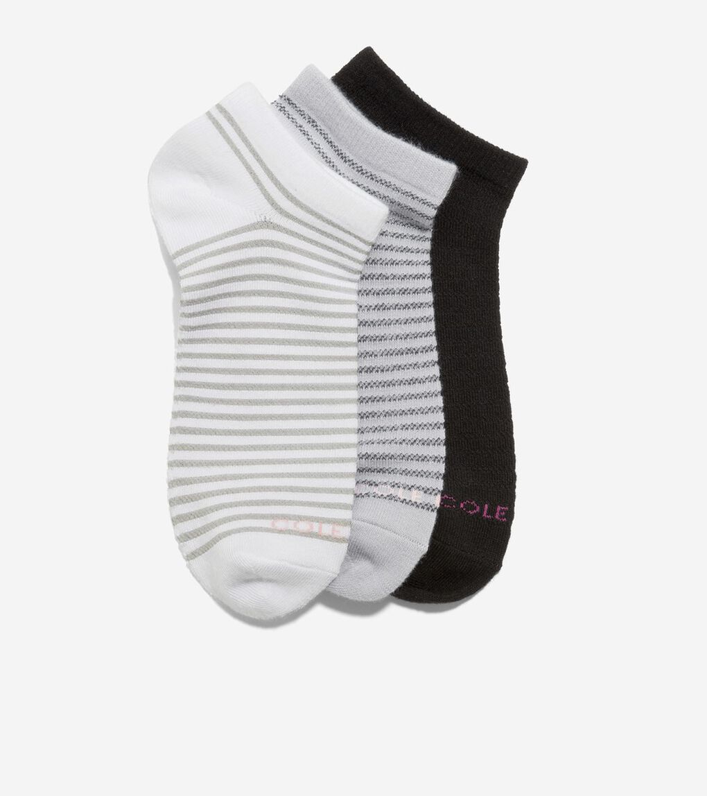 3PK テクスチャード ストライプ スーパー ソフト ロウ カット womens.