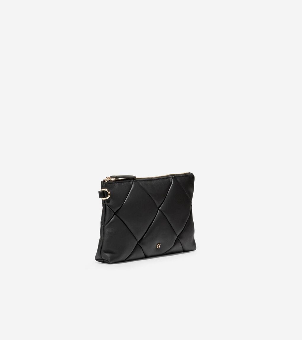 エッセンシャル キルテッド クラッチ womens.