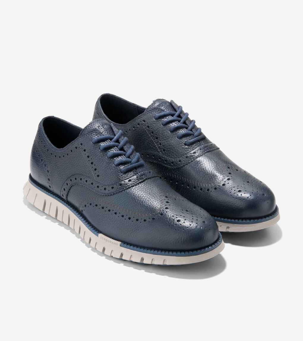 ゼログランド リマスタード ウィングチップオックスフォード mens.