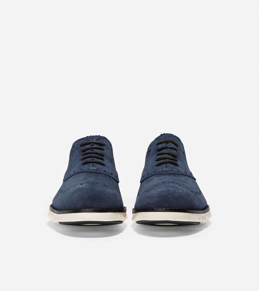 COLE HAAN ゼログラウンド スエード WING OX 7 革靴 - ドレス/ビジネス