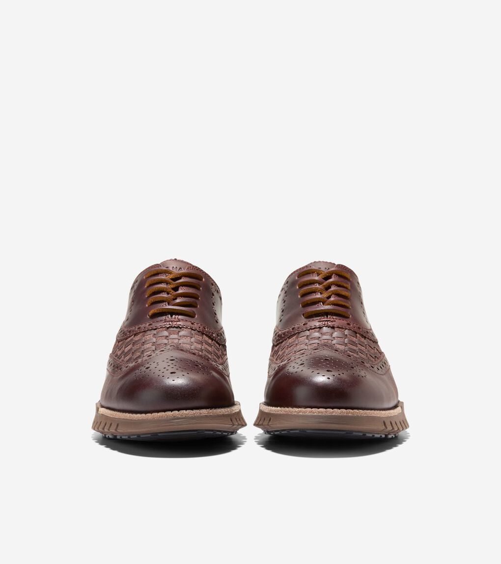 ゼログランド リマスタード ウィングチップオックス ラインド mens.