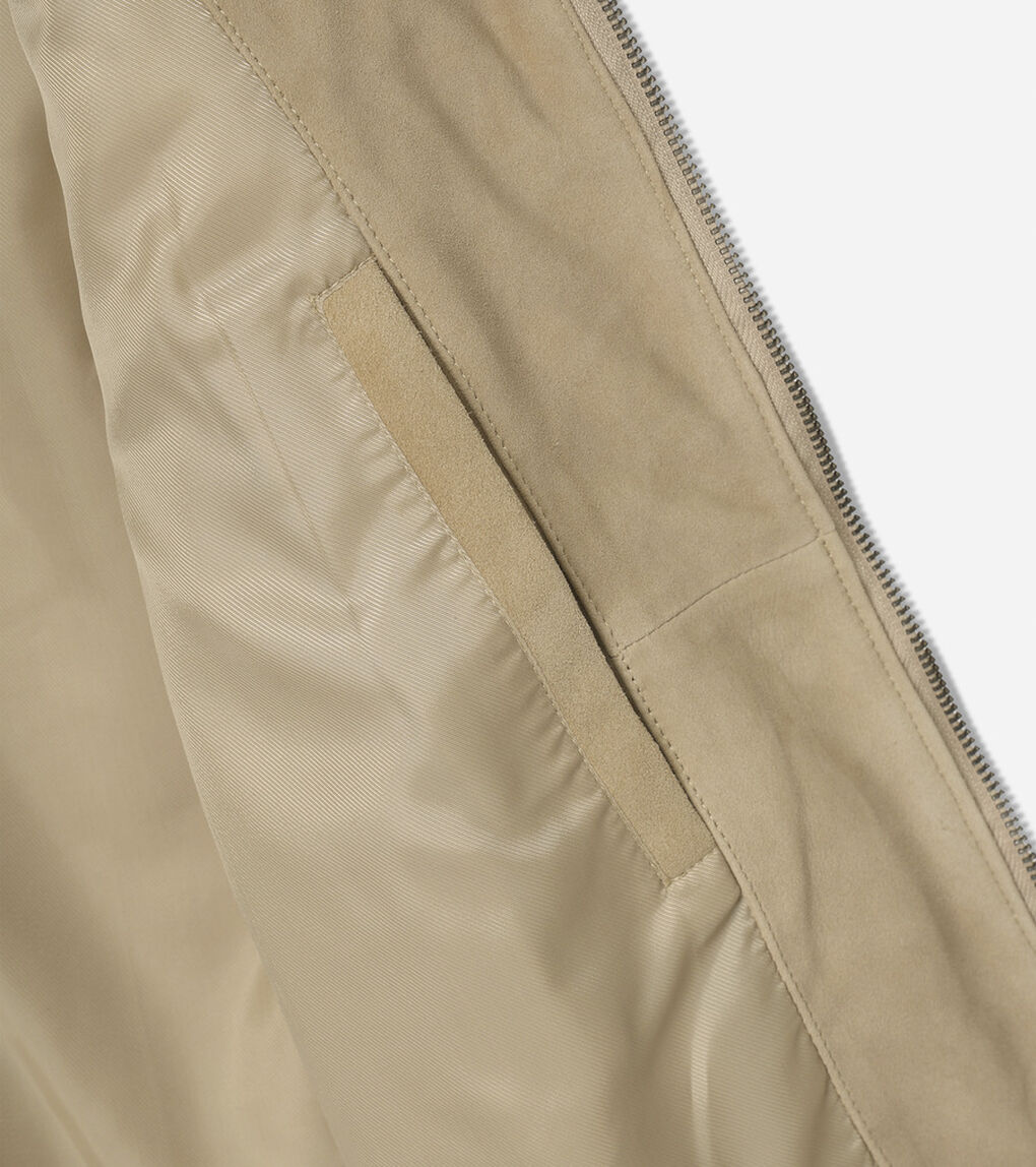 スエード ハリントン ジャケット mens