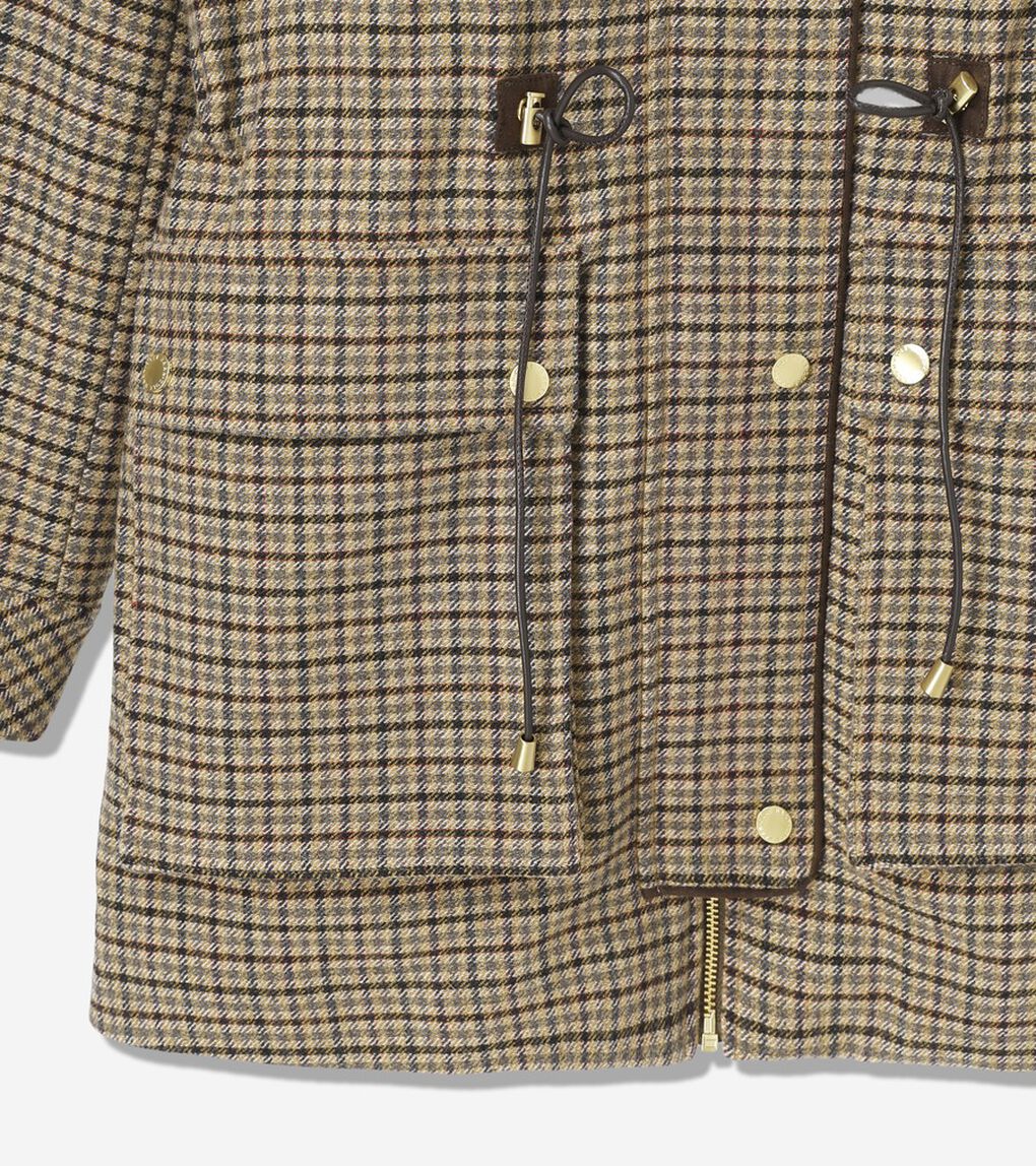 ハウンドトゥース ウール ハンター ジャケット womens