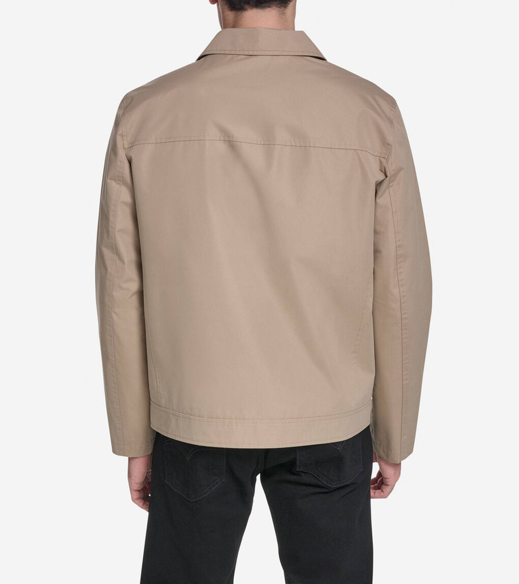 コットン トラッカー ジャケット mens.