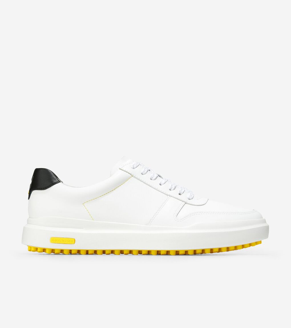 グランドプロ エーエム ゴルフ スニーカー Mens ホワイト ウォータープルーフ 公式 コール ハーン Cole Haan オンラインストア