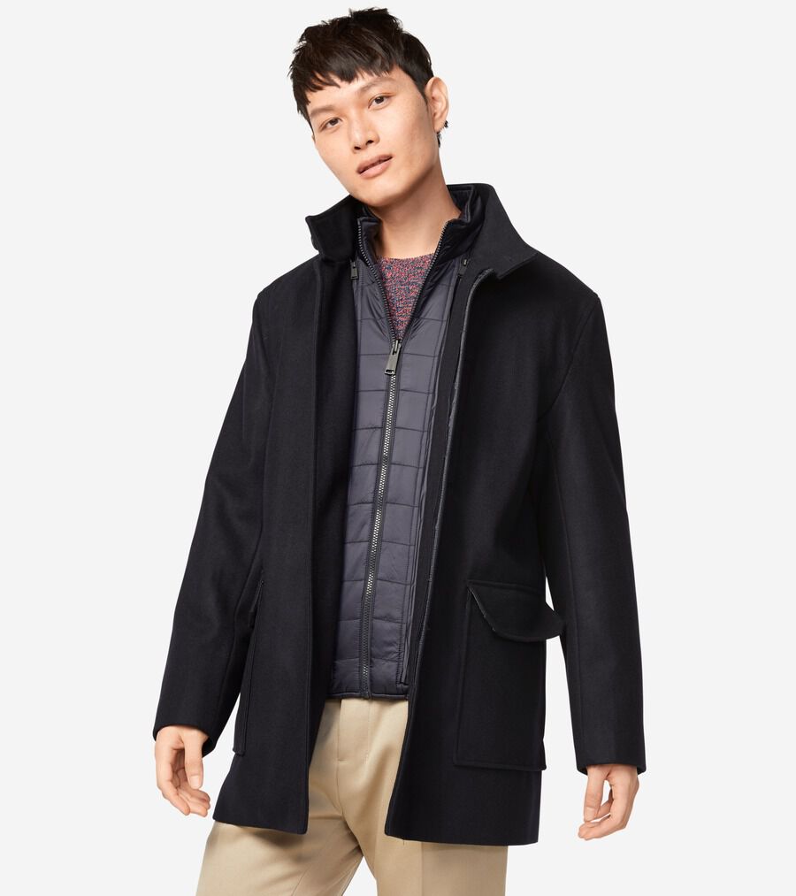 メルトン ウール 3イン1 コート mens. 0.0 | COLE_HAAN メルトン ウール 3イン1 コート mens. 0.0 | COLE_HAAN