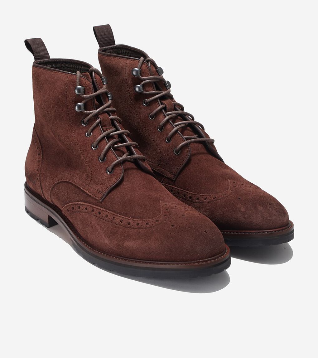 バークシャーラグウィングチップブーツ mens.