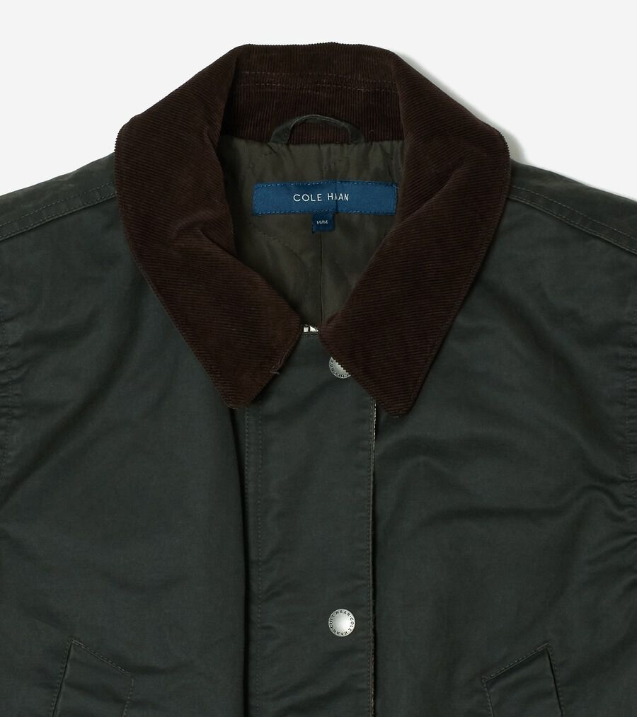 ワックスド コットン ハンター ジャケット womens 35000 | COLE_HAAN