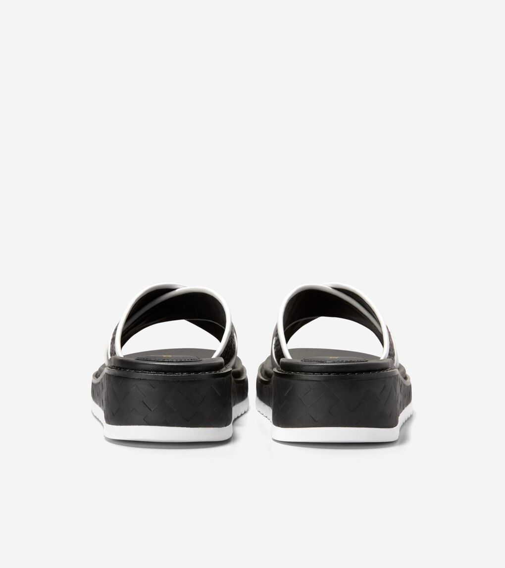 グランドプロ デイリン ウェッジ スライド サンダル womens