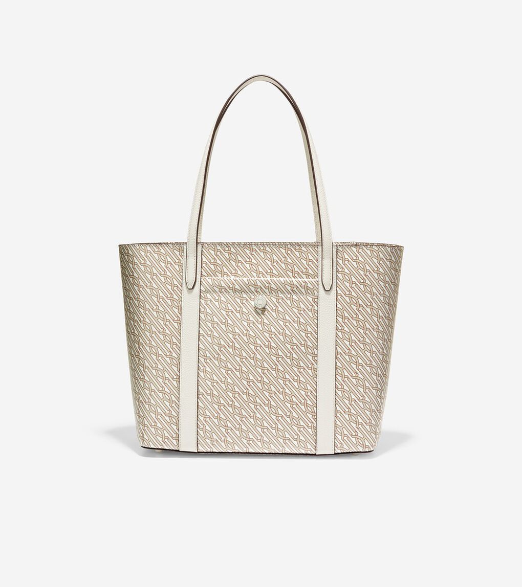 コーテッド キャンバス スモール トップ ジップ トート womens.