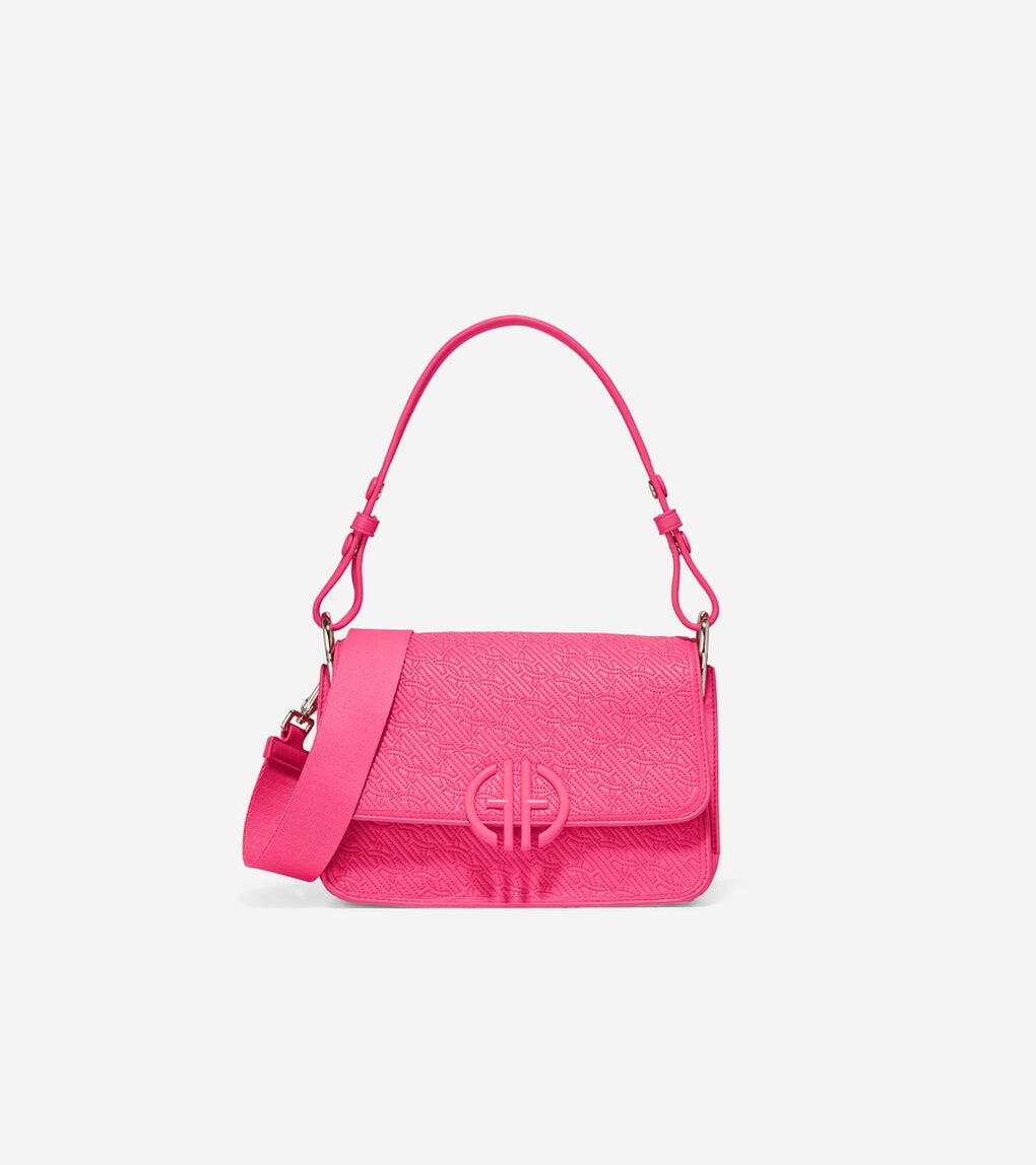 キルテッド ロゴ ショルダー バッグ womens.