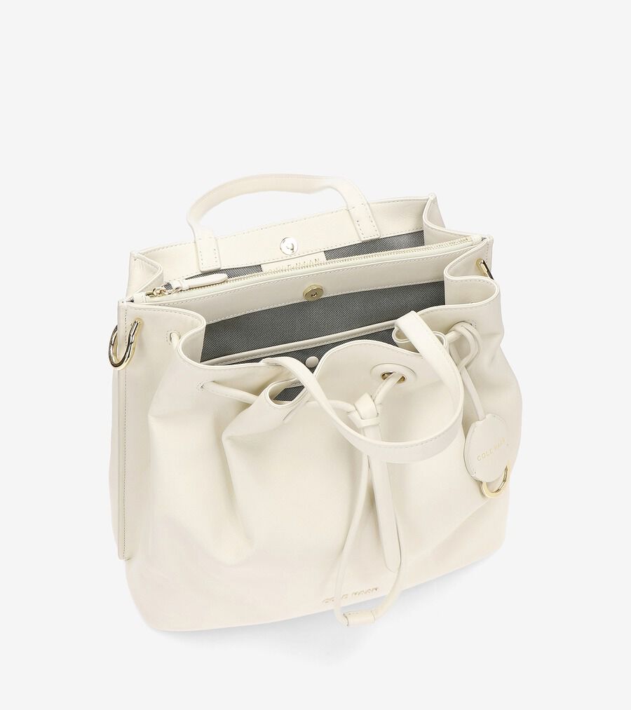 COLE HAAN ホワイト バケットバッグリュック グランド アンビション バケット バッグ womens. 18000 | COLE_HAAN