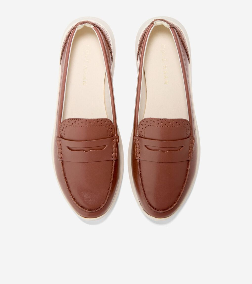ゼログランド メリット レザー ローファー womens.