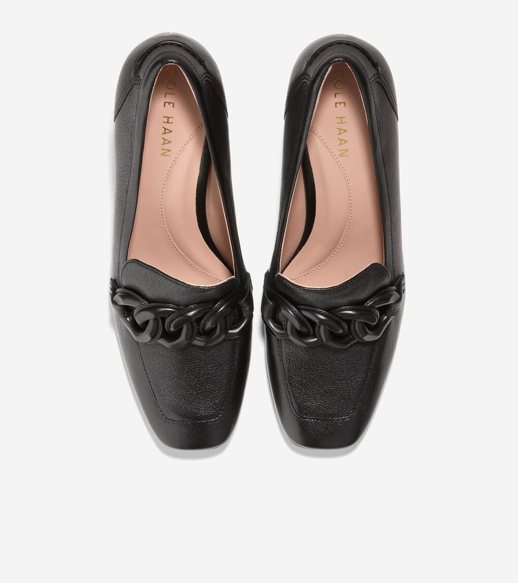クリスティ スクエア チェーン ローファー womens.