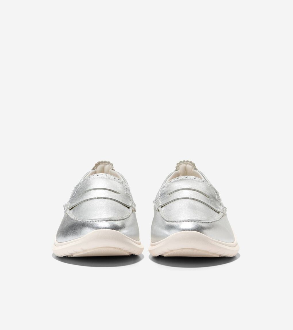 ゼログランド メリット レザー ローファー womens.