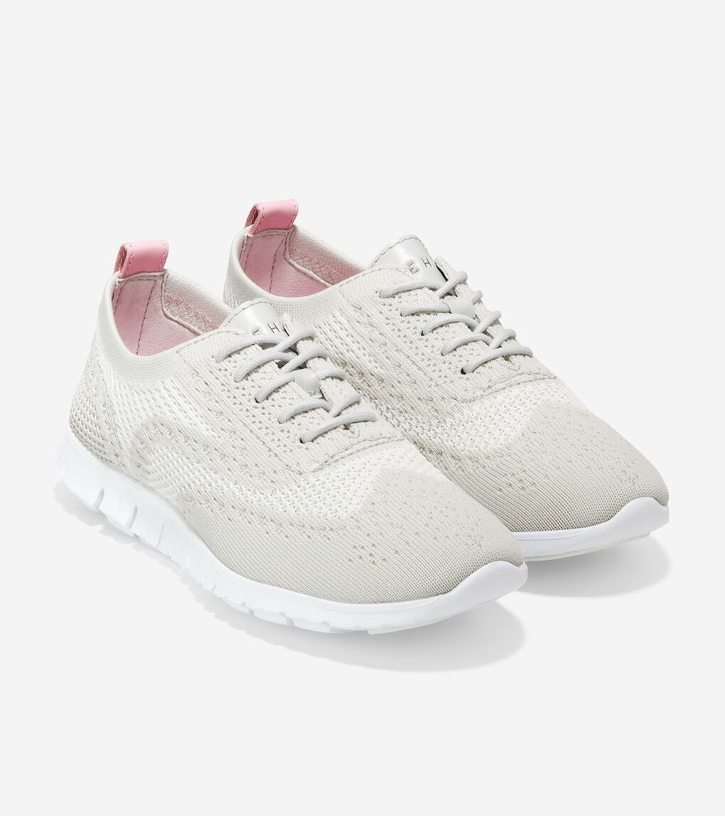 コールハーン Colehaan ゼログランド スティッチライト オックスフォード womens W24030 オイスター マッシュルーム
