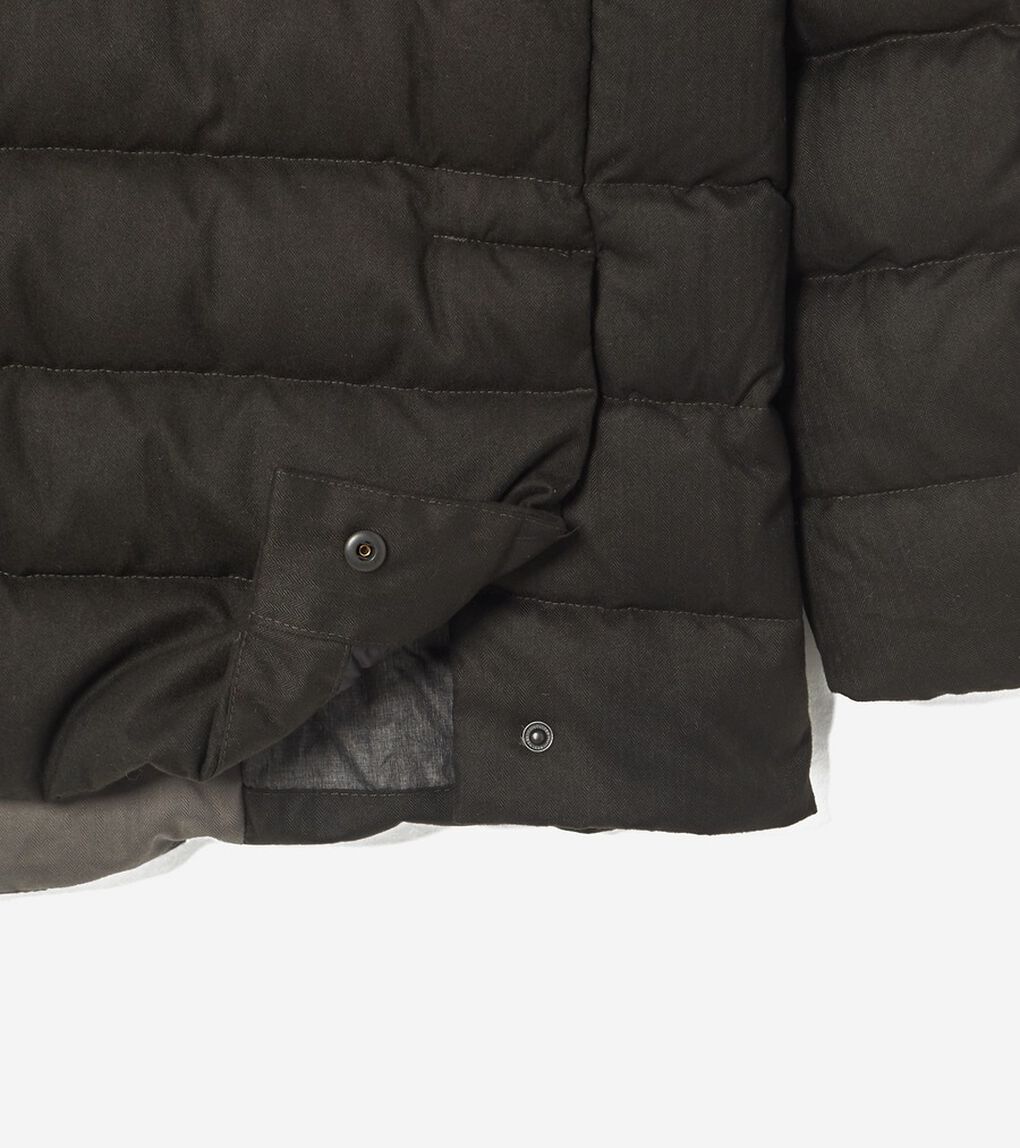 キルテッド フランネル ダウン トッパー mens.