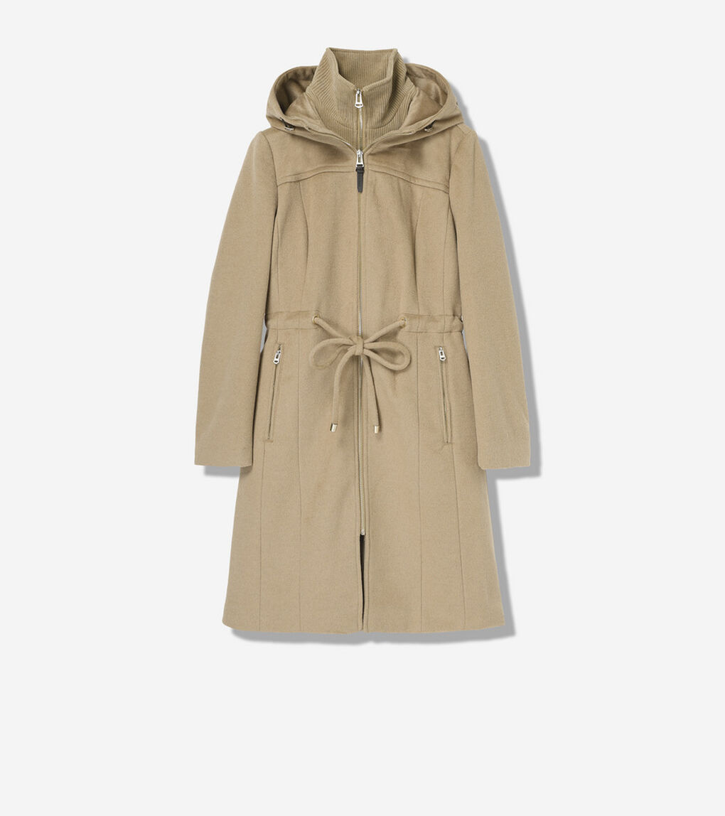 スリック ウール コート womens