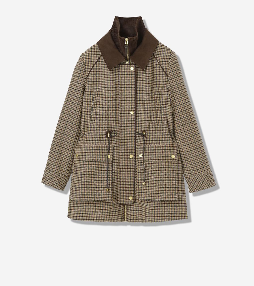 ハウンドトゥース ウール ハンター ジャケット womens