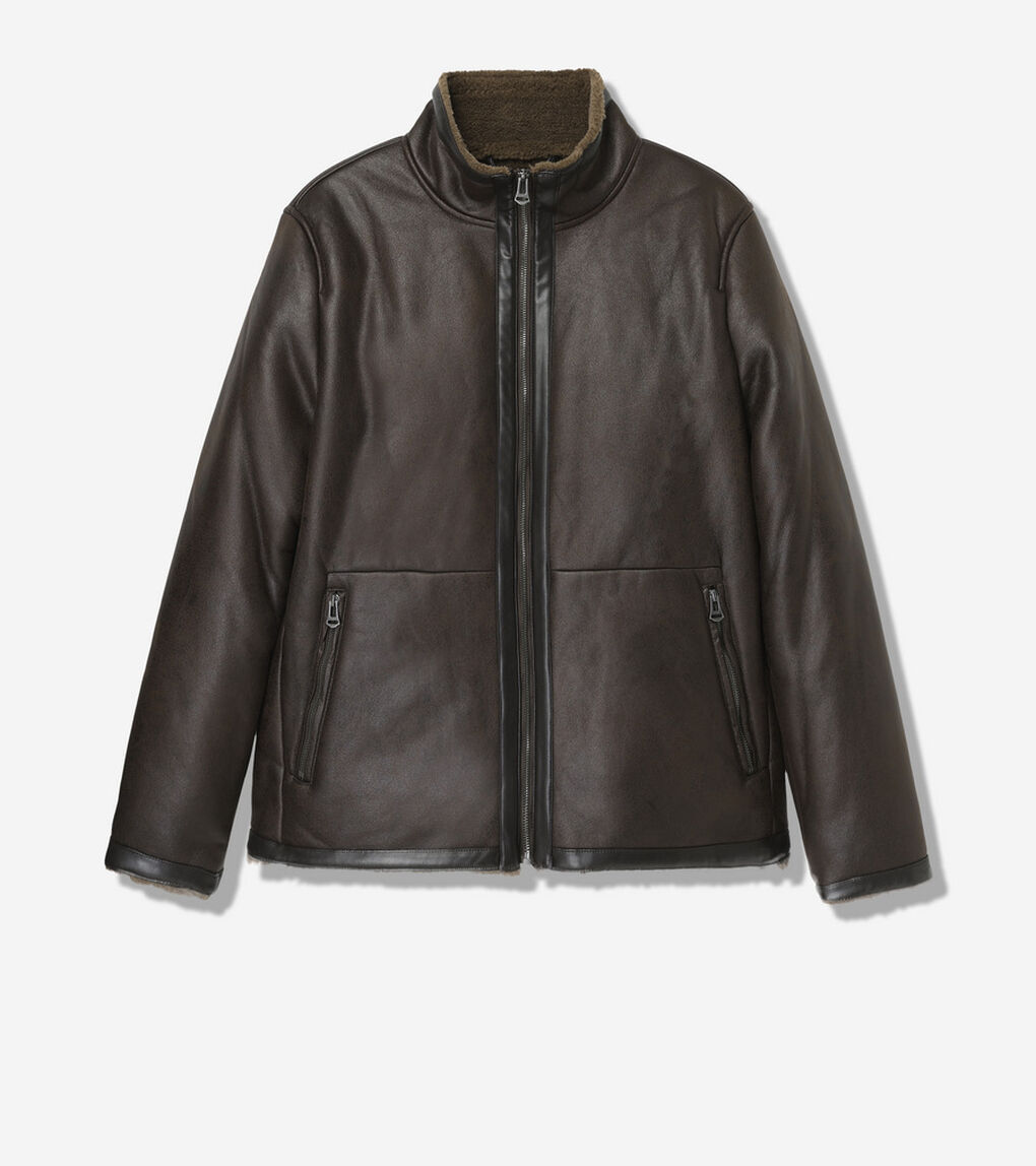 フェイク シアリング ジャケット mens