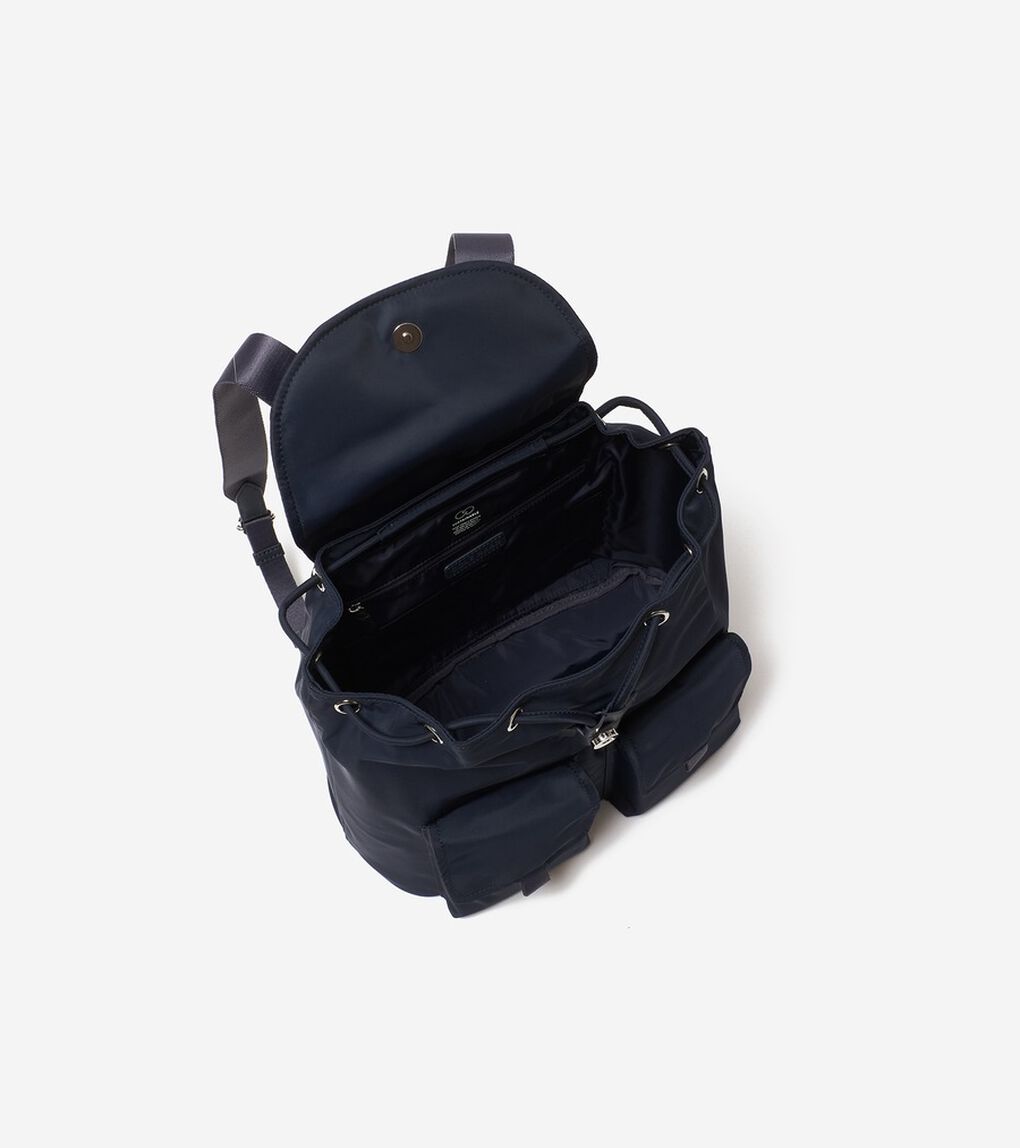 ナイロンフラップバックパック womens
