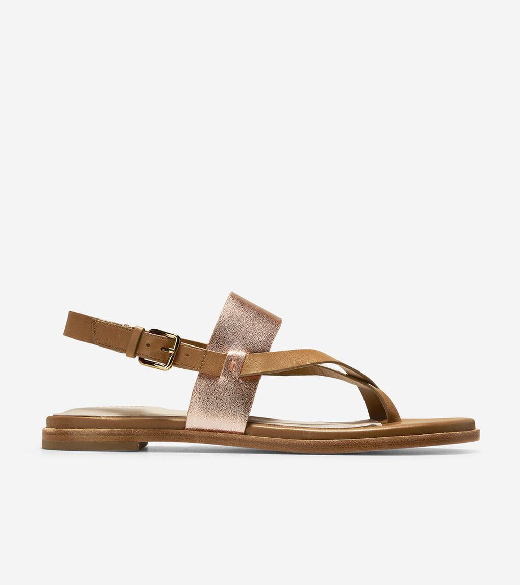 アニカ トング サンダル Womens ピーカン ローズ ゴールド メタリック 公式 コール ハーン Cole Haan オンラインストア アニカ トング サンダル Womens ピーカン ローズ ゴールド メタリック 公式 コール ハーン Cole Haan オンラインストア