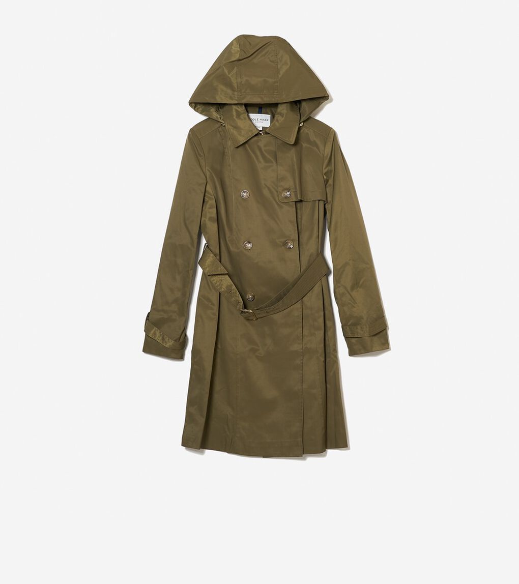コットン レイン トレンチコート womens.