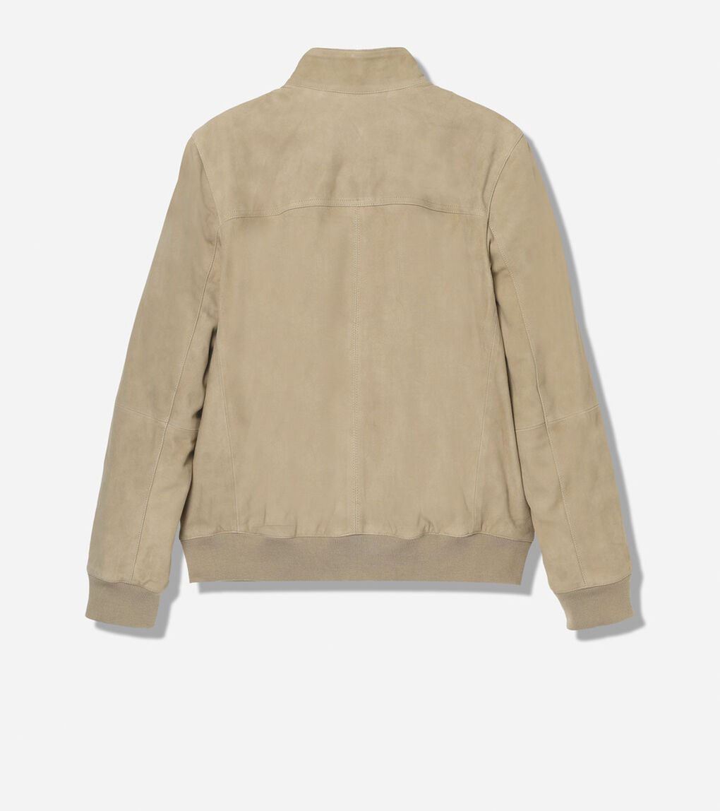 スエード ハリントン ジャケット mens