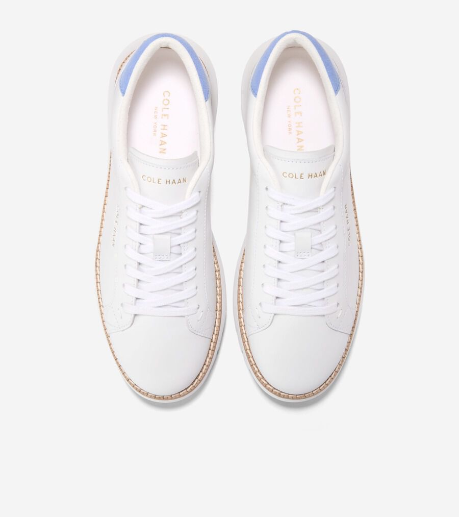 COLE HAAN ホワイトレザースニーカー24 ゼログランド レクサンナ レザー スニーカー womens 26000 | COLE_HAAN