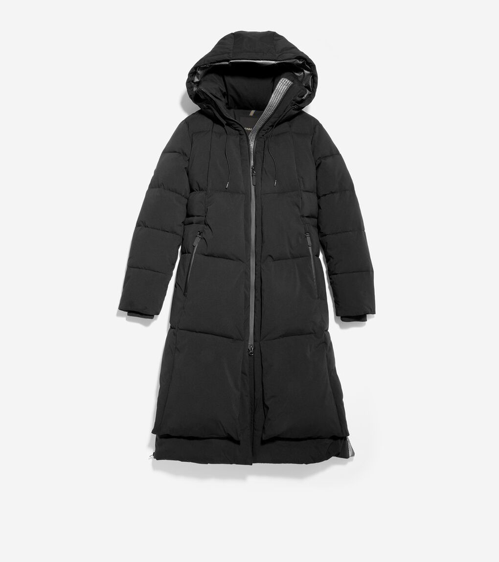 ゼログランド ロング パッファー フード付き womens.
