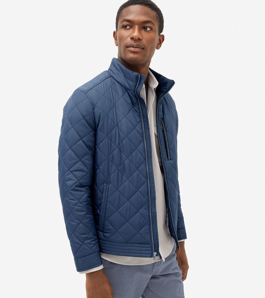 Titleist ⭐︎キルティングテーラードジャケット　ネイビー\M ダイヤモンド キルテッド ジャケット mens. 0.0 | COLE_HAAN