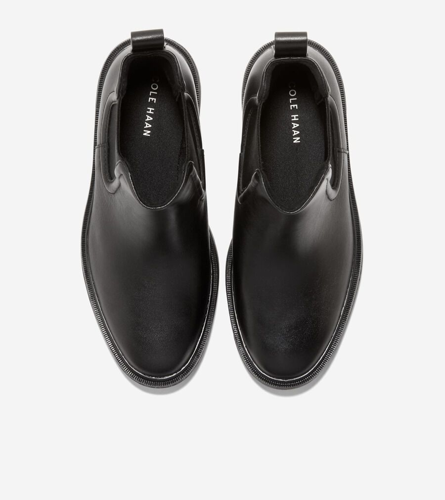 未使用級✨COLE HAAN ゼログラウド　シティ　ウェッジ　ブーツ　ブラック ゼログランド シティクエスト ウェッジ ブーツ ウォーター