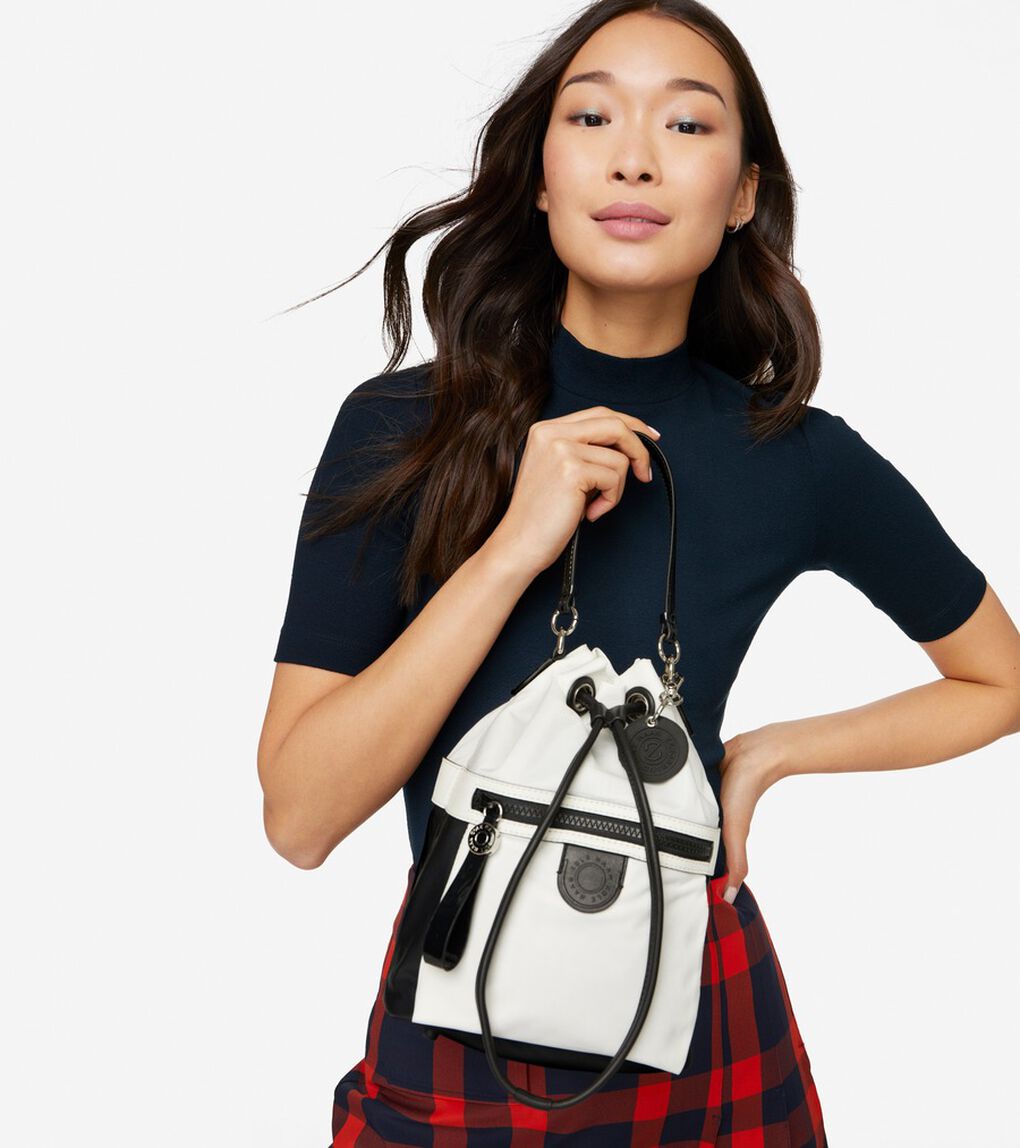 ナイロン ドローストリング クロスボディ womens.