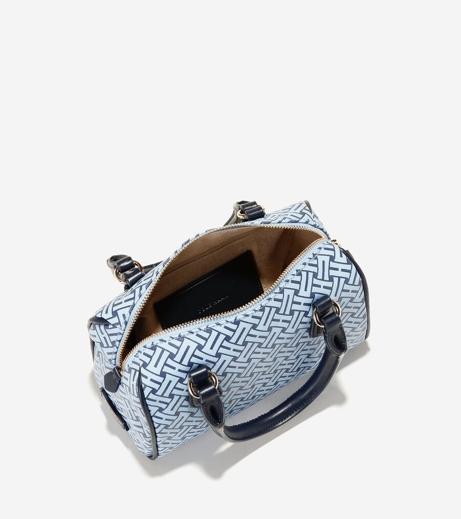 シグネチャー ウィーブ ミニ バレル サッチェル womens. 9000