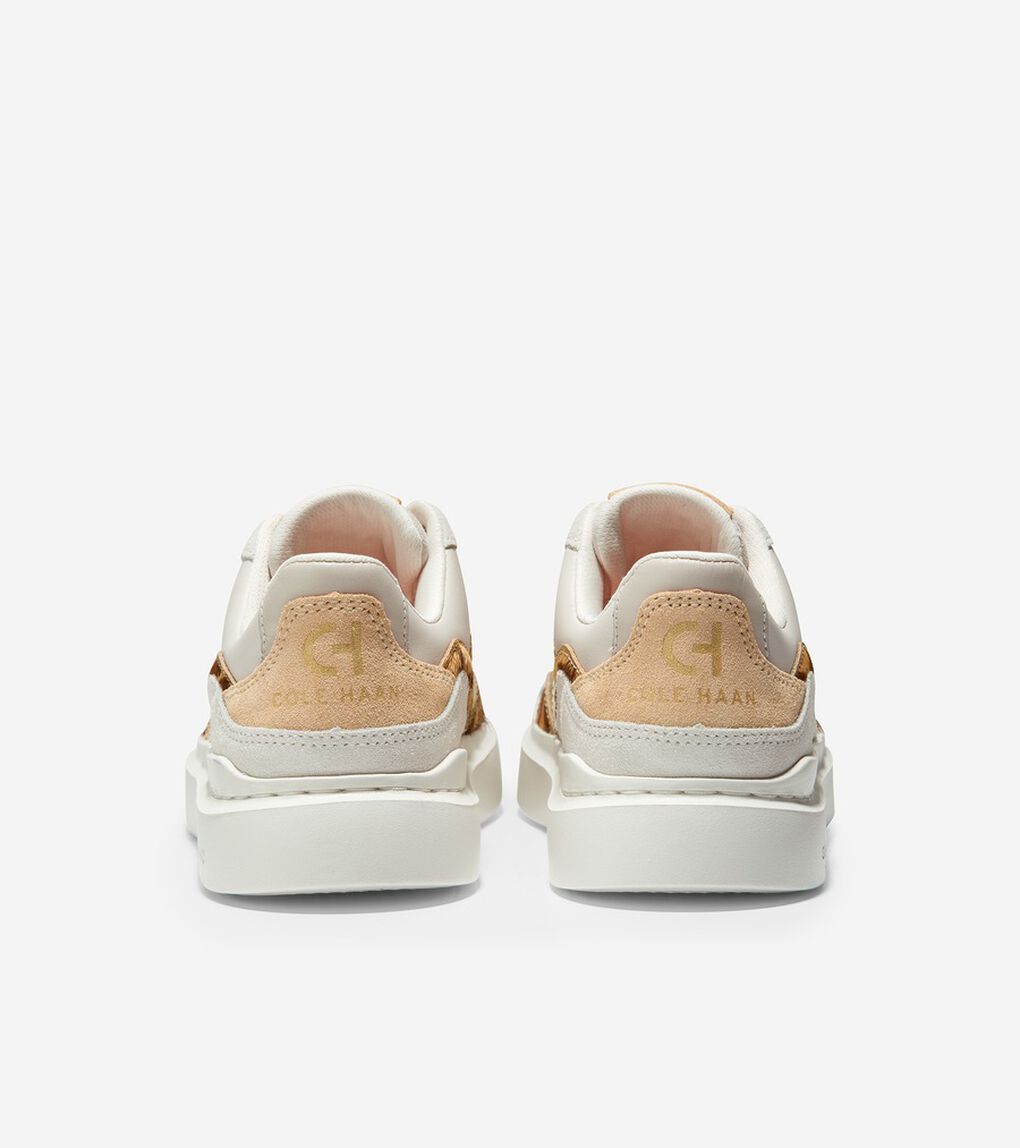 グランドプロ ラリー ミックス レザー スニーカー womens.