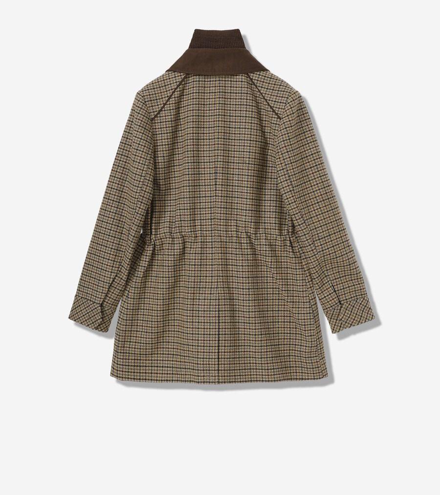 ハウンドトゥース ウール ハンター ジャケット womens 70000 | COLE_HAAN