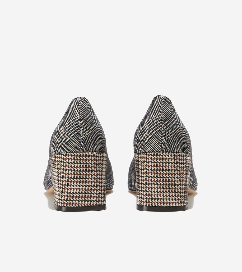 カサンドラ ブロックヒール パンプ womens.