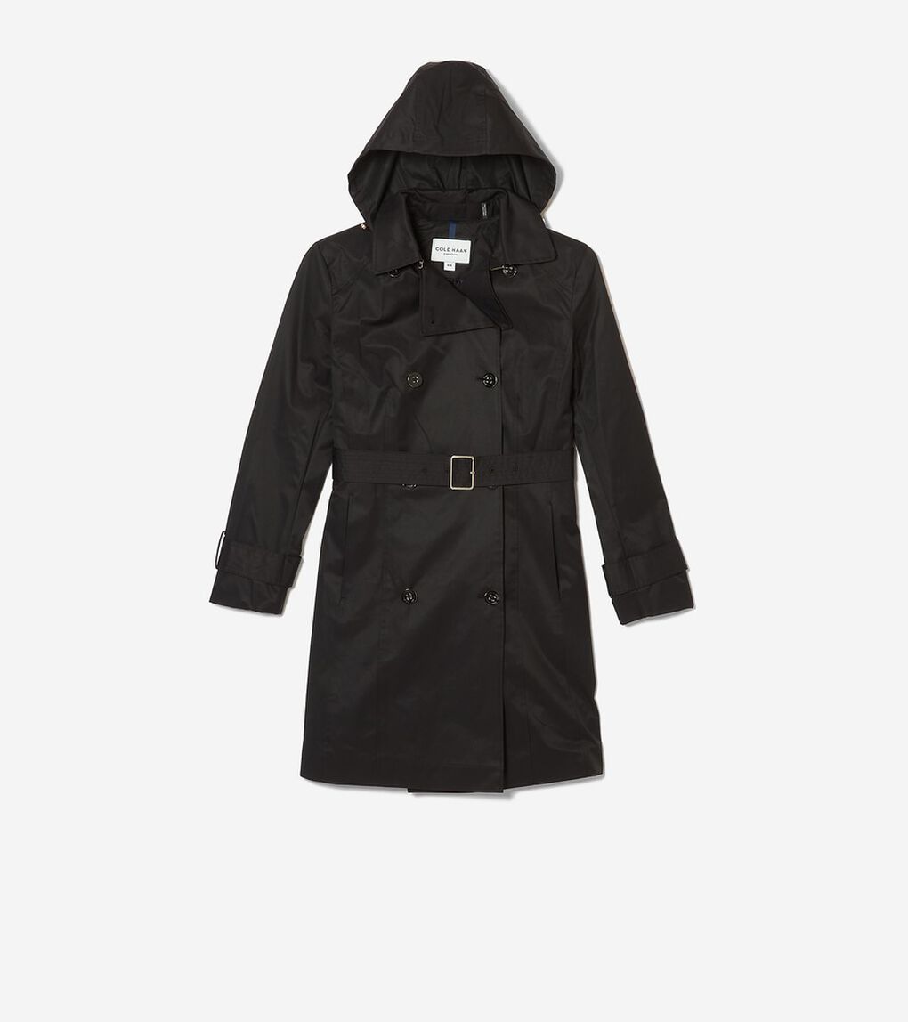 トレンチウィズフード womens