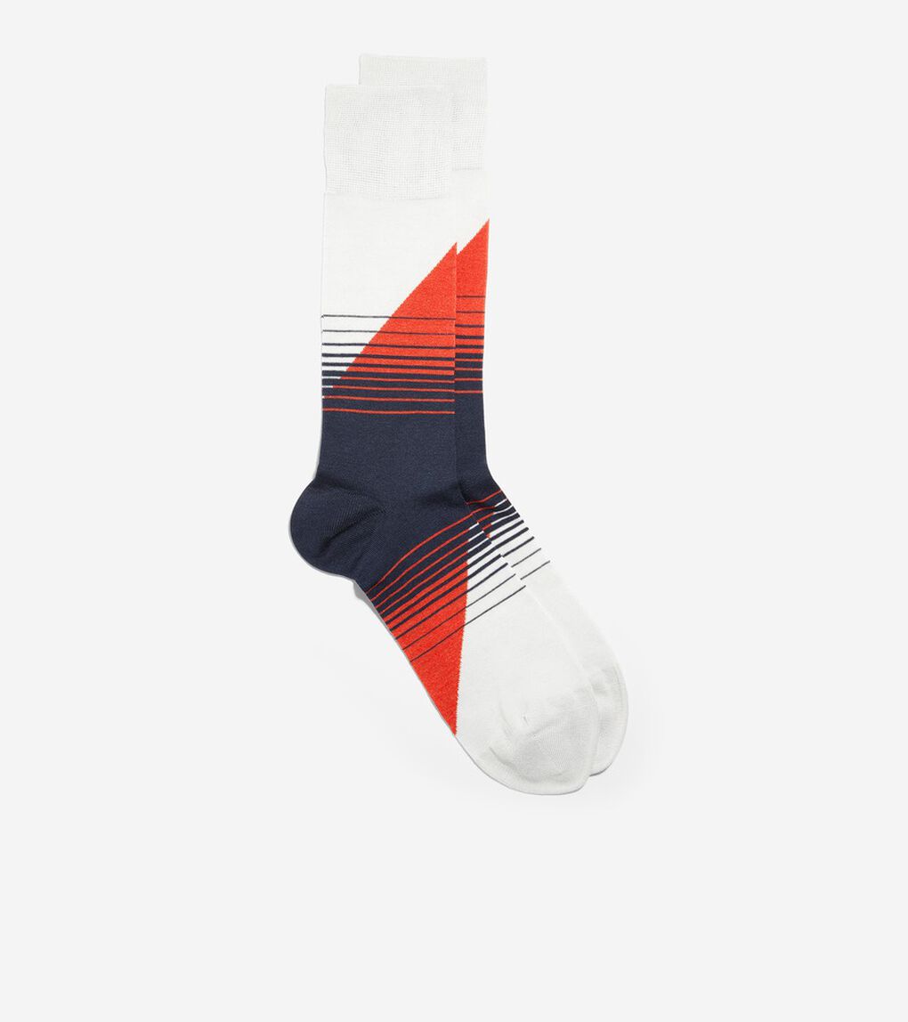 ダイアゴナル カラー ブロック クルー mens.