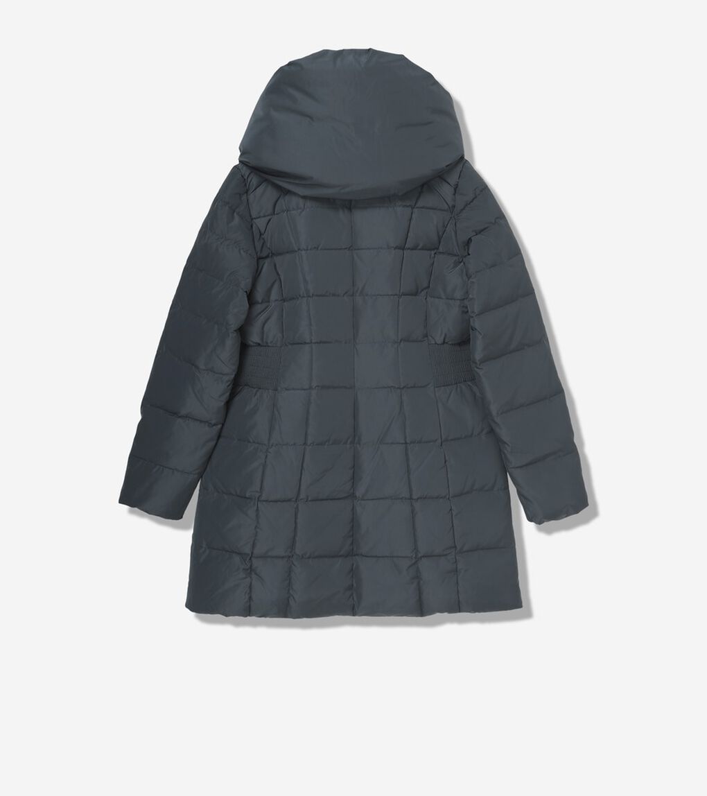 シグネチャー 32IN タフタ ダウン コート womens