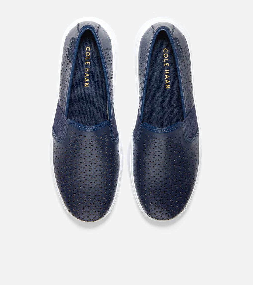 グランド クロスコート フラットフォーム スリップオン womens.