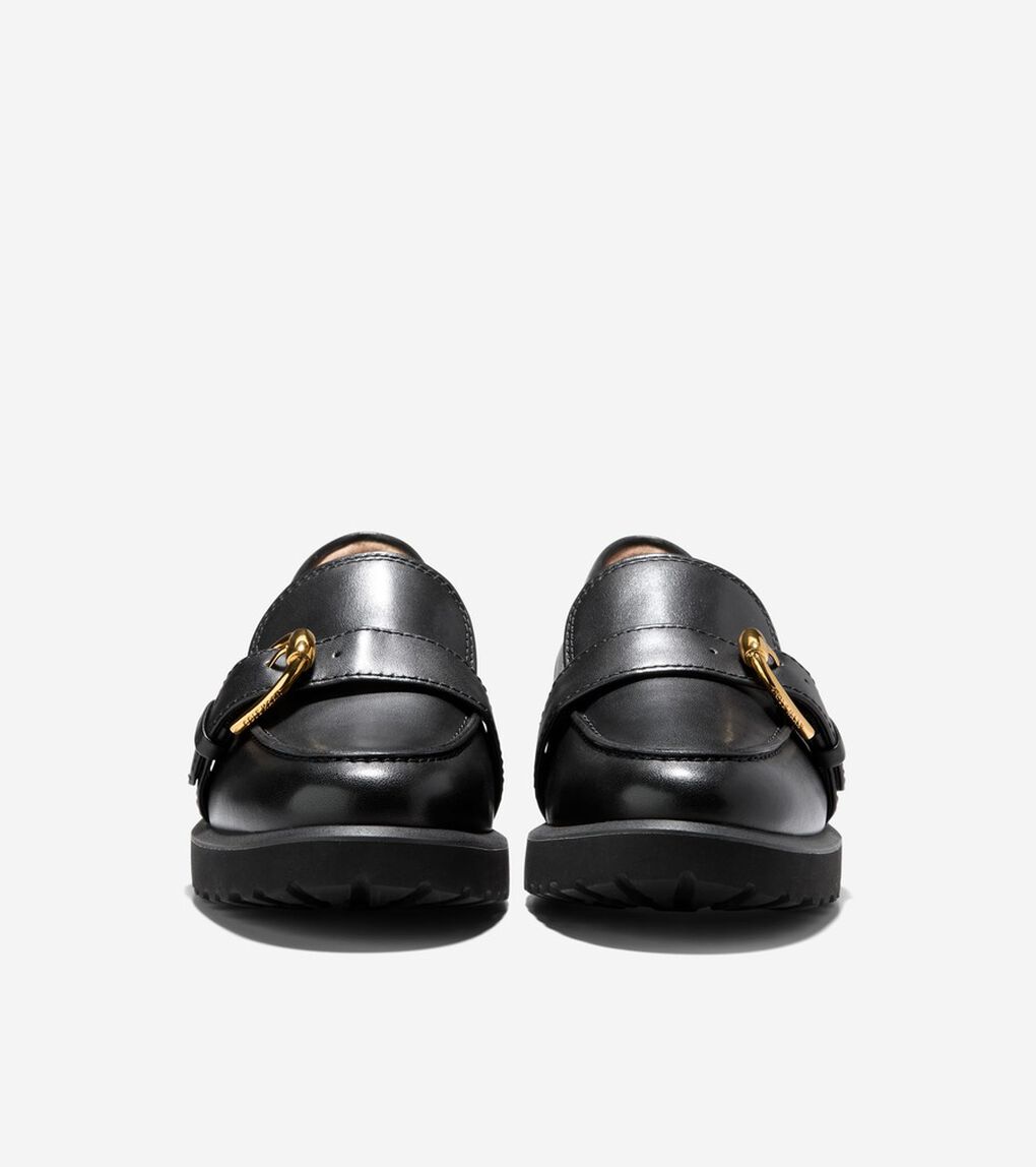 ギアナ バックル ローファー womens.