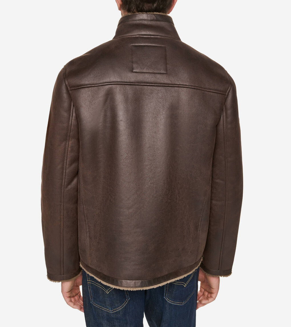 フェイク シアリング ジャケット mens