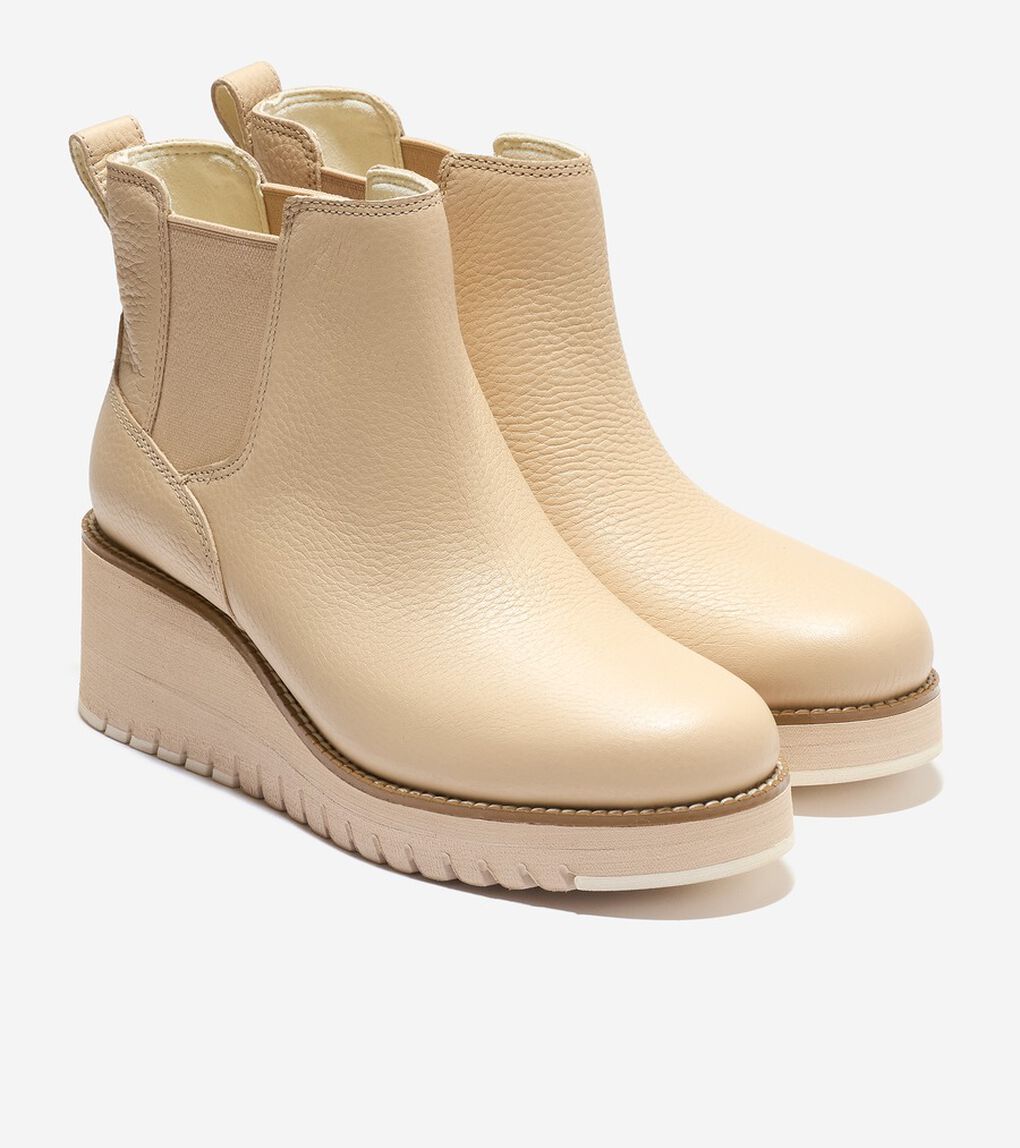 ゼログランド シティ ウェッジ ブーツ ウォータープルーフ womens.