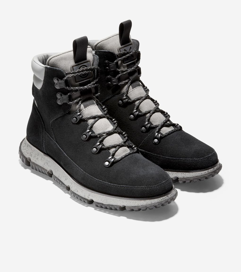 4.ゼログランド ハイカー ウォータープルーフ mens ブラックスエード.