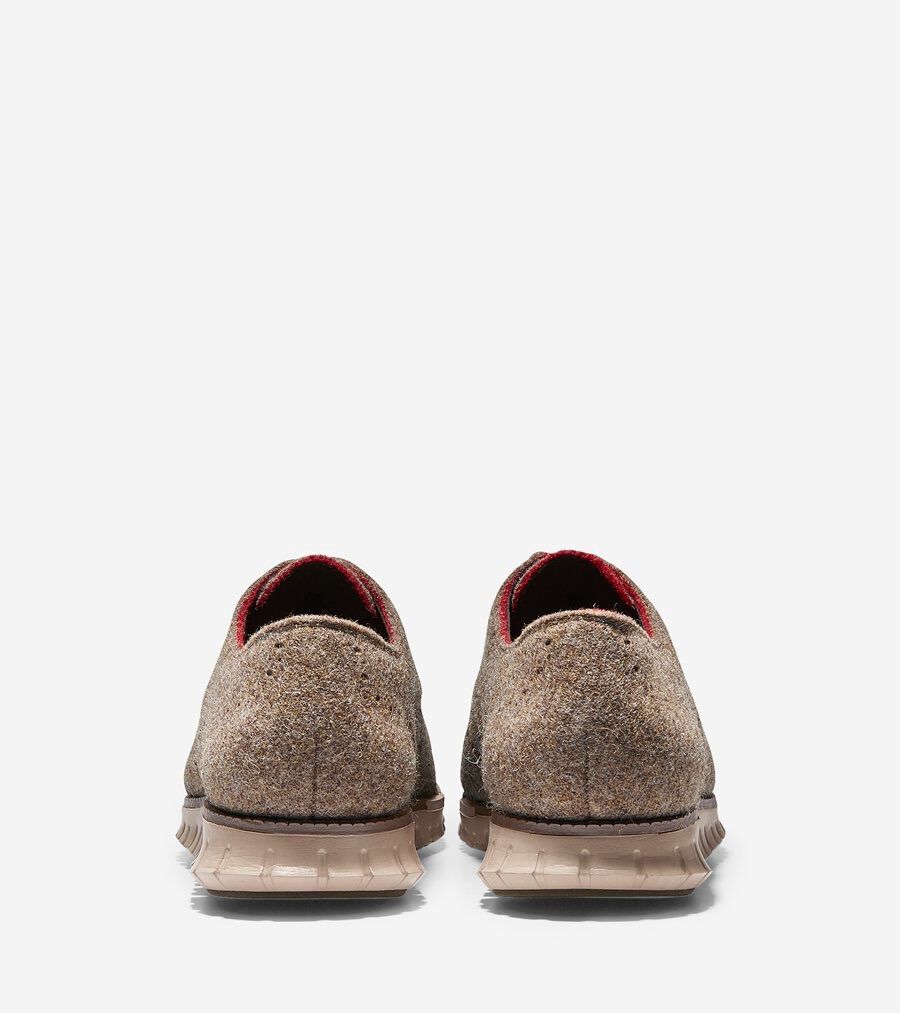 美品 コールハーン ゼログランド オックスフォードシューズ グレー系 26 ゼログランド ウィングチップ オックスフォード mens. 0.0