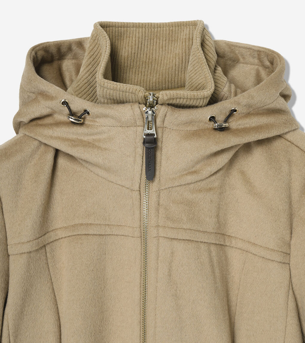 スリック ウール コート womens