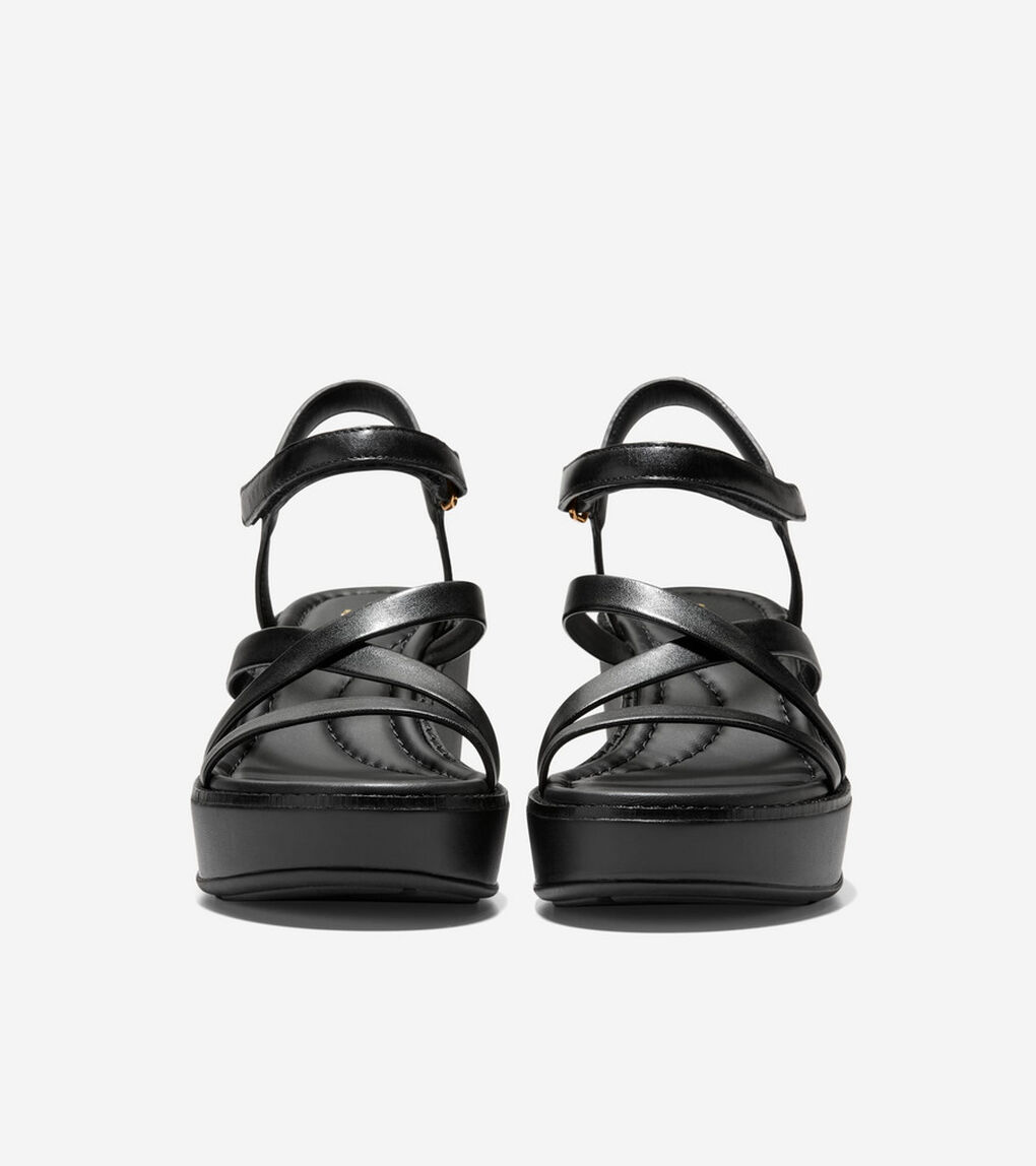 グランド アンビション アズーラ ストラッピー ウェッジ サンダル womens