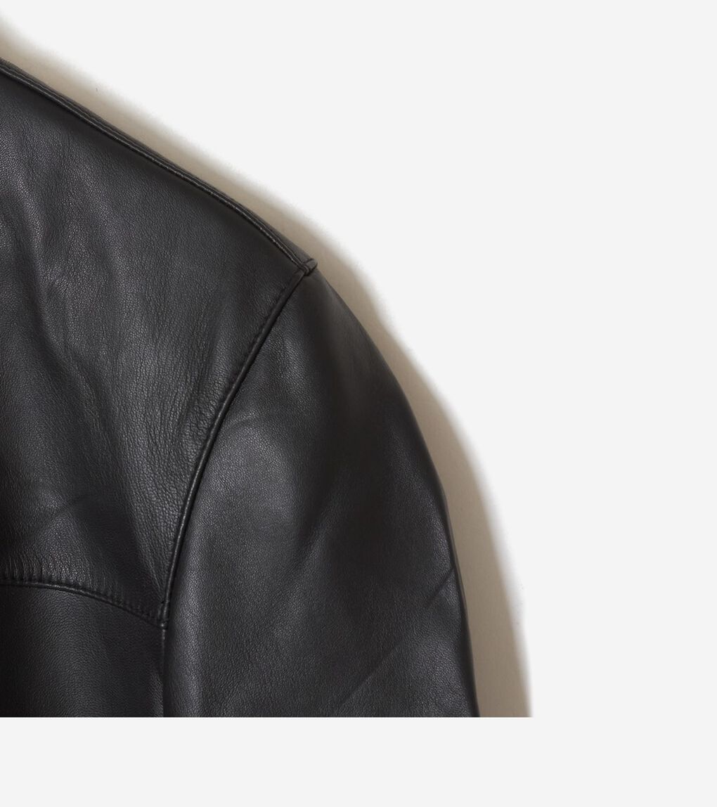 ボンデッドレザー　モトジャケット mens.